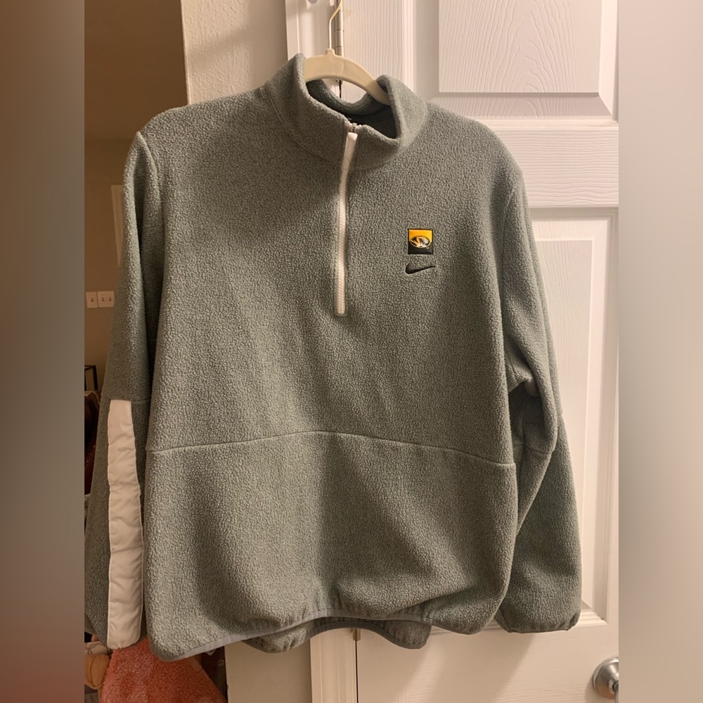 Nike Quarter Zip Mizzou Fleece Jacket. University of Missouri.